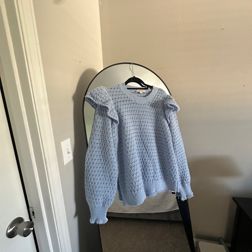 LOFT Blue Soft Sweater